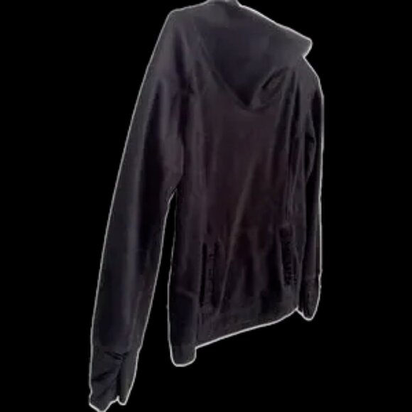 Vintage Black cowl neck oversized small men’s Owens style design kangaroo pocket - Picture 6 of 7